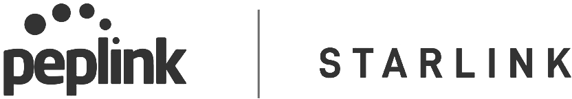Logo Peplink i Starlink